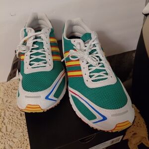 Adidas FIFA Ready Adizero Adios OG Athletic Sneakers M9 Wm10 Green White Vibrant